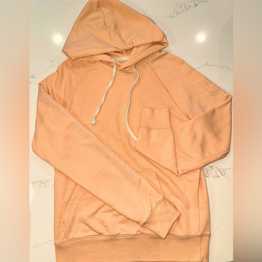 Men’s American Eagle Orange Lightweight Summer Sweatshirt/Hoodie Size: X-Small